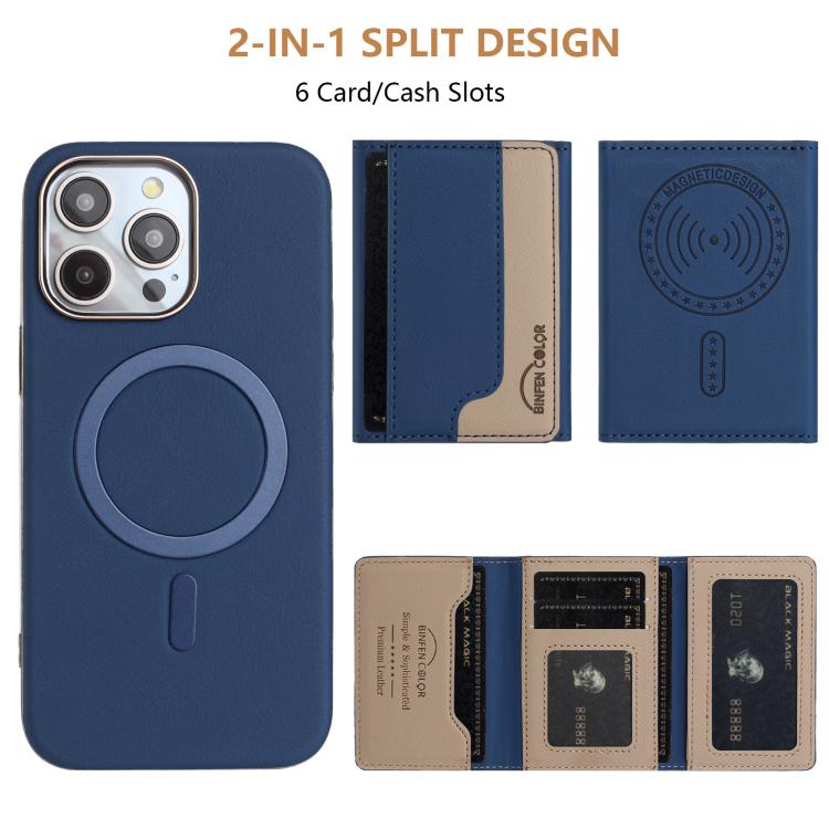 Colour Matching Horizontal Magnetic Card Bag RFID MagSafe Phone Case, For iPhone 12 Pro Max, For iPhone 11 Pro Max, For iPhone 11, For iPhone 11 Pro, For iPhone XR, For iPhone 8 Plus / 7 Plus, For iPhone 8 / 7 / 6