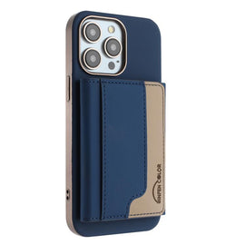 Colour Matching Horizontal Magnetic Card Bag RFID MagSafe Phone Case, For iPhone 12 Pro Max, For iPhone 11 Pro Max, For iPhone 11, For iPhone 11 Pro, For iPhone XR, For iPhone 8 Plus / 7 Plus, For iPhone 8 / 7 / 6