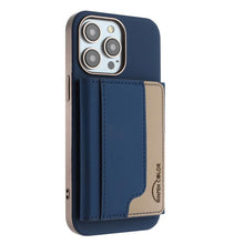 Load image into Gallery viewer, Colour Matching Horizontal Magnetic Card Bag RFID MagSafe Phone Case, For iPhone 12 Pro Max, For iPhone 11 Pro Max, For iPhone 11, For iPhone 11 Pro, For iPhone XR, For iPhone 8 Plus / 7 Plus, For iPhone 8 / 7 / 6