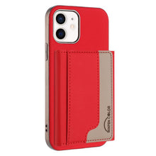 Load image into Gallery viewer, Colour Matching Horizontal Magnetic Card Bag RFID MagSafe Phone Case, For iPhone 12 Pro Max, For iPhone 11 Pro Max, For iPhone 11, For iPhone 11 Pro, For iPhone XR, For iPhone 8 Plus / 7 Plus, For iPhone 8 / 7 / 6