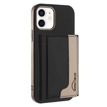 Load image into Gallery viewer, Colour Matching Horizontal Magnetic Card Bag RFID MagSafe Phone Case, For iPhone 12 Pro Max, For iPhone 11 Pro Max, For iPhone 11, For iPhone 11 Pro, For iPhone XR, For iPhone 8 Plus / 7 Plus, For iPhone 8 / 7 / 6