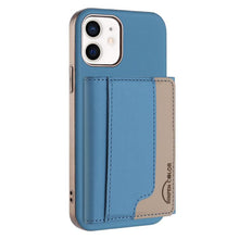 Load image into Gallery viewer, Colour Matching Horizontal Magnetic Card Bag RFID MagSafe Phone Case, For iPhone 12 Pro Max, For iPhone 11 Pro Max, For iPhone 11, For iPhone 11 Pro, For iPhone XR, For iPhone 8 Plus / 7 Plus, For iPhone 8 / 7 / 6