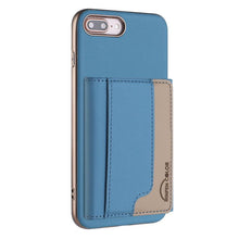 Load image into Gallery viewer, Colour Matching Horizontal Magnetic Card Bag RFID MagSafe Phone Case, For iPhone 12 Pro Max, For iPhone 11 Pro Max, For iPhone 11, For iPhone 11 Pro, For iPhone XR, For iPhone 8 Plus / 7 Plus, For iPhone 8 / 7 / 6