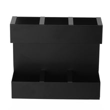 Load image into Gallery viewer, Three-grid Straw Cutlery Metal Storage Rack Kitchen Organizer, without Soft Magnetic Sheet, with 9pcs Soft Magnetic Sheet
