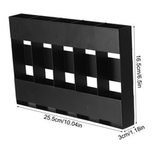 Load image into Gallery viewer, Five-grid Straw Cutlery Metal Storage Rack Kitchen Organizer, without Soft Magnetic Sheet, with 12pcs Soft Magnetic Sheet