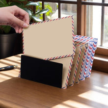 Load image into Gallery viewer, Five-grid Envelope Notepad Metal Storage Rack Mail Envelope Sorting Desktop Organizer, YH017