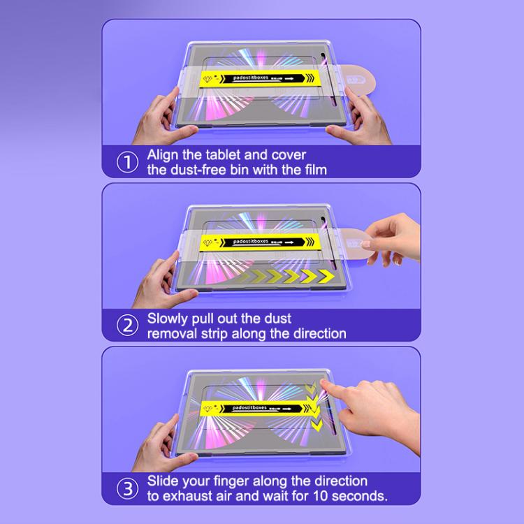 2pcs Dust-Free Easy Install HD Tempered Glass Film