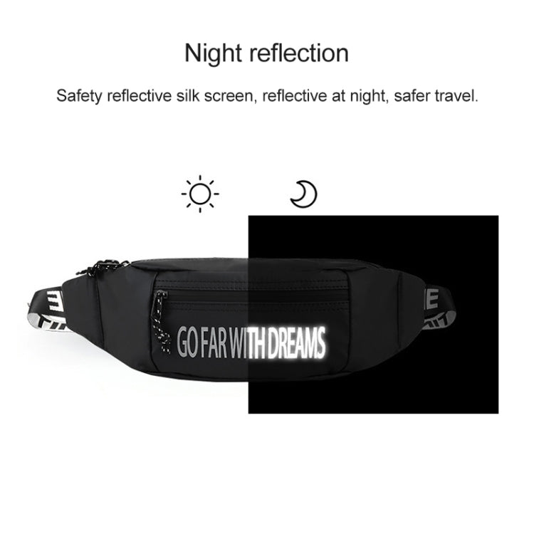 YQM-D1 Multi-function Outdoor Fashion Mobile Phone Crossby Waist Bag Storage Chest Bag