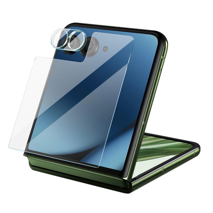 1 Sets imak Lens Film + Glass Rear Screen Sticker, For Motorola Razr 60 Ultra, For Motorola Razr 60