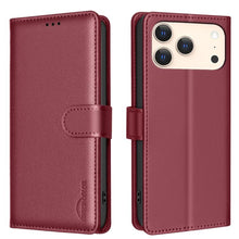 Load image into Gallery viewer, Litchi Texture RFID Anti-theft Leather Phone Case, For iPhone 17 Pro Max, For iPhone 17 Pro, For iPhone 17, For iPhone Air