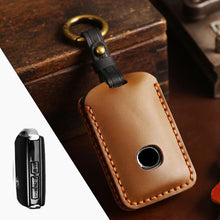 Load image into Gallery viewer, For Mazda Axela Hallmo B023 Crazy Horse Cowhide Car Key Protection Cover, For Mazda Axela