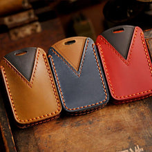 Load image into Gallery viewer, For Mazda Axela Hallmo B023 Crazy Horse Cowhide Car Key Protection Cover, For Mazda Axela