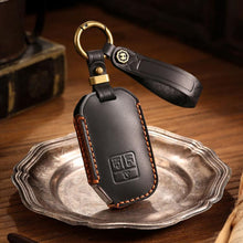 Load image into Gallery viewer, For Kia Carnival Hallmo B087 Crazy Horse Cowhide Car Key Protection Cover, For Kia Carnival