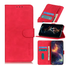 Load image into Gallery viewer, KHAZNEH Retro Texture PU + TPU Horizontal Flip Leather Case with Holder &amp; Card Slots &amp; Wallet