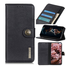 Load image into Gallery viewer, KHAZNEH Cowhide Texture Horizontal Flip Leather Case with Holder &amp; Card Slots &amp; Wallet
