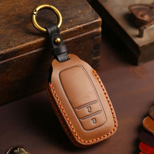 Load image into Gallery viewer, For Toyota Corolla 2-button B110 Crazy Horse Cowhide Car Key Protection Cover, For Toyota Corolla 2-button