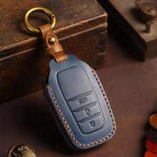 Load image into Gallery viewer, For Toyota Corolla 3-button B111 Crazy Horse Cowhide Car Key Protection Cover, For Toyota Corolla 3-button