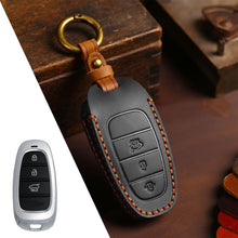 Load image into Gallery viewer, For Hyundai Staria / Sonata 3-button B121 Crazy Horse Cowhide Car Key Protection Cover, For Hyundai Staria 3-button, For Hyundai Staria / Sonata 3-button