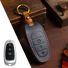 Load image into Gallery viewer, For Hyundai Staria / Sonata 3-button B121 Crazy Horse Cowhide Car Key Protection Cover, For Hyundai Staria 3-button, For Hyundai Staria / Sonata 3-button