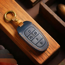 Load image into Gallery viewer, For Hyundai Staria / Sonata 3-button B121 Crazy Horse Cowhide Car Key Protection Cover, For Hyundai Staria 3-button, For Hyundai Staria / Sonata 3-button