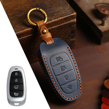 Load image into Gallery viewer, For Hyundai Staria / Sonata 4-button B122 Crazy Horse Cowhide Car Key Protection Cover, For Hyundai Staria 4-button, For Hyundai Staria / Sonata 4-button