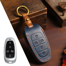 Load image into Gallery viewer, For Hyundai Staria / Sonata 5-button B123 Crazy Horse Cowhide Car Key Protection Cover, For Hyundai Staria 5-button, For Hyundai Staria / Sonata 5-button