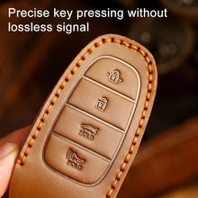 Load image into Gallery viewer, For Hyundai Staria / Sonata 7-button B124 Crazy Horse Cowhide Car Key Protection Cover, For Hyundai Staria 7-button, For Hyundai Staria / Sonata 7-button