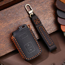 Load image into Gallery viewer, For Toyota North American 2+1-button C012 Crazy Horse Cowhide Car Key Protection Cover, For Toyota North American 2+1-button
