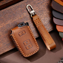 Load image into Gallery viewer, For Toyota North American 2+1-button C012 Crazy Horse Cowhide Car Key Protection Cover, For Toyota North American 2+1-button