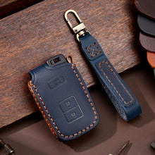 Load image into Gallery viewer, For Toyota North American 2+1-button C012 Crazy Horse Cowhide Car Key Protection Cover, For Toyota North American 2+1-button