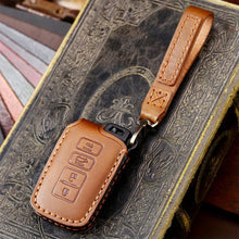 Load image into Gallery viewer, For Toyota North American 2+1-button C012 Crazy Horse Cowhide Car Key Protection Cover, For Toyota North American 2+1-button