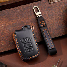 Load image into Gallery viewer, For Toyota North American 4-button C011 Crazy Horse Cowhide Car Key Protection Cover, For Toyota North American 4-button