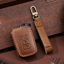 Load image into Gallery viewer, For Toyota North American 4-button C011 Crazy Horse Cowhide Car Key Protection Cover, For Toyota North American 4-button