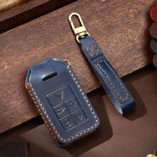 Load image into Gallery viewer, For Volvo XC60 / XC90 / S90 5-button C046 Crazy Horse Cowhide Car Key Protection Cover, For Volvo XC60 5-button, For Volvo XC60 / XC90 / S90 5-button