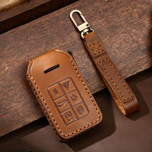 Load image into Gallery viewer, For Volvo XC60 / XC90 / S90 6-button C047 Crazy Horse Cowhide Car Key Protection Cover, For Volvo XC60 6-button, For Volvo XC60 / XC90 / S90 6-button