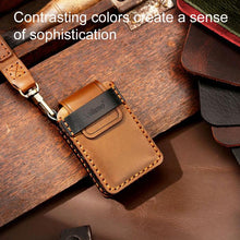 Load image into Gallery viewer, For Volvo XC60 / XC90 / S90 6-button C047 Crazy Horse Cowhide Car Key Protection Cover, For Volvo XC60 6-button, For Volvo XC60 / XC90 / S90 6-button