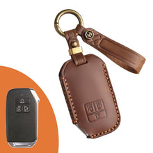 Load image into Gallery viewer, For Kia Carnival SX Hallmo E171 Crazy Horse Cowhide Car Key Protection Cover, For Kia Carnival SX