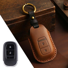 Load image into Gallery viewer, For Honda Odyssey 2024 Hallmo Crazy Horse Cowhide Car Key Protection Cover, For Honda Odyssey 2024 2-button, For Honda Odyssey 2024 5-button, For Honda Odyssey 2024 6-button