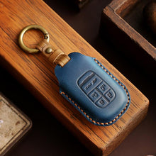 Load image into Gallery viewer, For Honda Odyssey 2024 Hallmo Crazy Horse Cowhide Car Key Protection Cover, For Honda Odyssey 2024 2-button, For Honda Odyssey 2024 5-button, For Honda Odyssey 2024 6-button