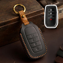Load image into Gallery viewer, For Toyota SIENNA / Granvia / Alphard / Vellfire Hallmo Crazy Horse Cowhide Car Key Protection Cover, For Toyota SIENNA 4-button, For Toyota SIENNA 5-button, For Toyota SIENNA 6-button