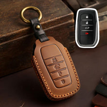 Load image into Gallery viewer, For Toyota SIENNA / Granvia / Alphard / Vellfire Hallmo Crazy Horse Cowhide Car Key Protection Cover, For Toyota SIENNA 4-button, For Toyota SIENNA 5-button, For Toyota SIENNA 6-button