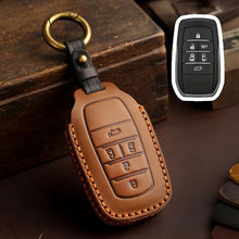 Load image into Gallery viewer, For Toyota SIENNA / Granvia / Alphard / Vellfire Hallmo Crazy Horse Cowhide Car Key Protection Cover, For Toyota SIENNA 4-button, For Toyota SIENNA 5-button, For Toyota SIENNA 6-button