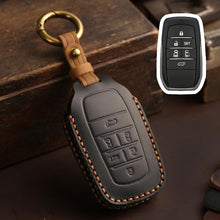 Load image into Gallery viewer, For Toyota SIENNA / Granvia / Alphard / Vellfire Hallmo Crazy Horse Cowhide Car Key Protection Cover, For Toyota SIENNA 4-button, For Toyota SIENNA 5-button, For Toyota SIENNA 6-button