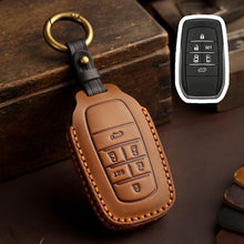 Load image into Gallery viewer, For Toyota SIENNA / Granvia / Alphard / Vellfire Hallmo Crazy Horse Cowhide Car Key Protection Cover, For Toyota SIENNA 4-button, For Toyota SIENNA 5-button, For Toyota SIENNA 6-button