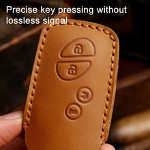 Load image into Gallery viewer, For Lexus RX270 / ES240 / LX570 Hallmo Crazy Horse Cowhide Car Key Protection Cover, For Lexus RX270 3-button, For Lexus RX270 4-button