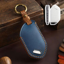 Load image into Gallery viewer, For Kia K3 / K5 2024 Hallmo Crazy Horse Cowhide Car Key Protection Cover, For Kia K3 5-button, For Kia K3 6-button, For Kia K3 7-button, For Kia K3 8-button, For Kia K3 9-button