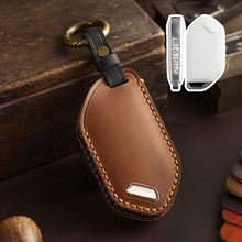 Load image into Gallery viewer, For Kia K3 / K5 2024 Hallmo Crazy Horse Cowhide Car Key Protection Cover, For Kia K3 5-button, For Kia K3 6-button, For Kia K3 7-button, For Kia K3 8-button, For Kia K3 9-button