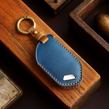Load image into Gallery viewer, For Kia K3 / K5 2024 Hallmo Crazy Horse Cowhide Car Key Protection Cover, For Kia K3 5-button, For Kia K3 6-button, For Kia K3 7-button, For Kia K3 8-button, For Kia K3 9-button