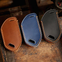 Load image into Gallery viewer, For Kia K3 / K5 2024 Hallmo Crazy Horse Cowhide Car Key Protection Cover, For Kia K3 5-button, For Kia K3 6-button, For Kia K3 7-button, For Kia K3 8-button, For Kia K3 9-button