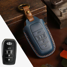 Load image into Gallery viewer, For Toyota Alphard Hallmo Crazy Horse Cowhide Car Key Protection Cover, For Toyota Alphard 4-button, For Toyota Alphard 5-button